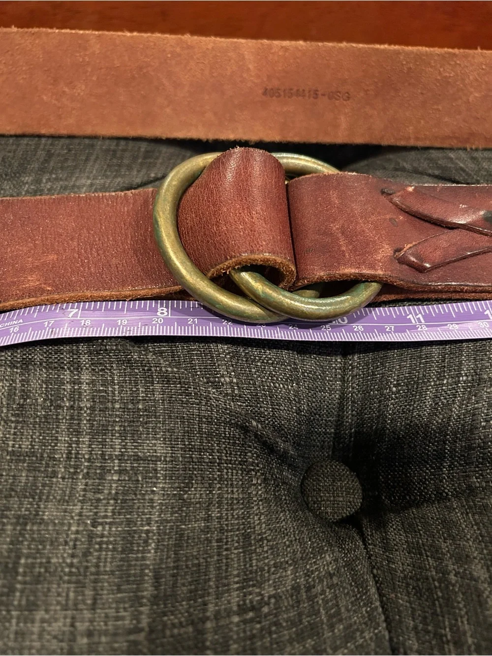 Ralph Lauren Brown Leather Double-Ring Belt with Brass Rings 🥰🤩 🔥. Still love it
